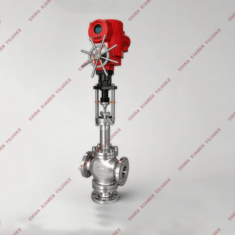 Electric Actuated 3-Way Control Valve