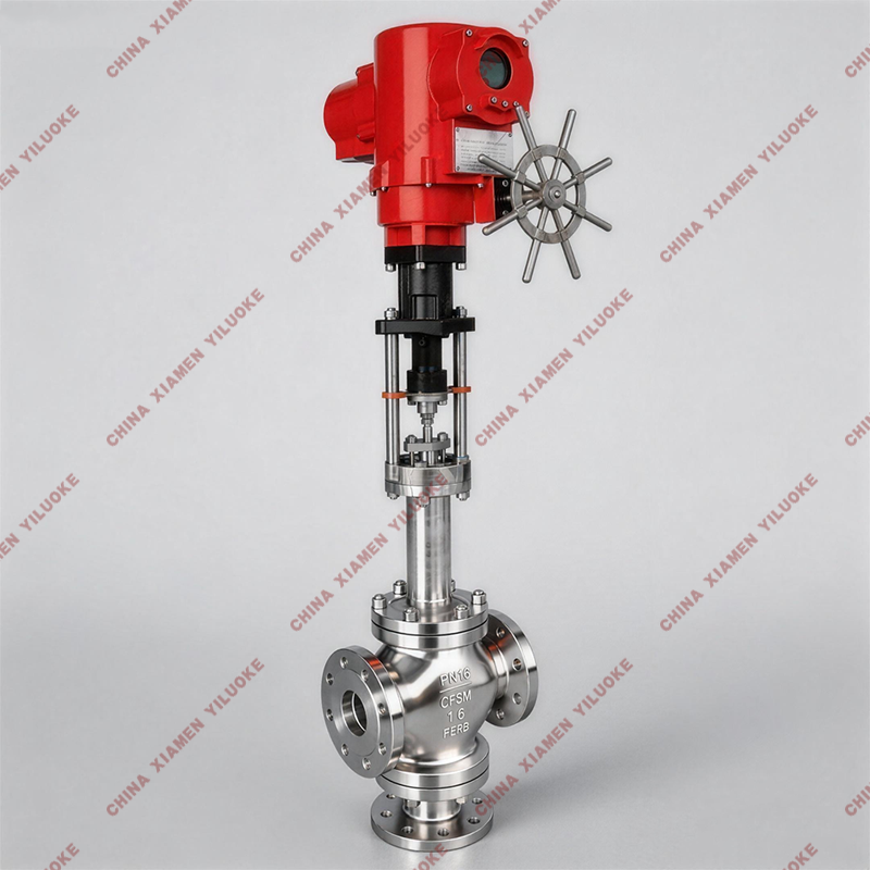 Electric Actuated 3-Way Control Valve
